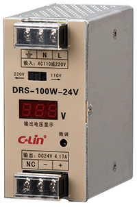 DRS-100W/120W/150W数显导轨式开关电源